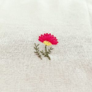 お花の刺繍