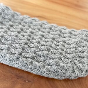 松編み模様の編み地